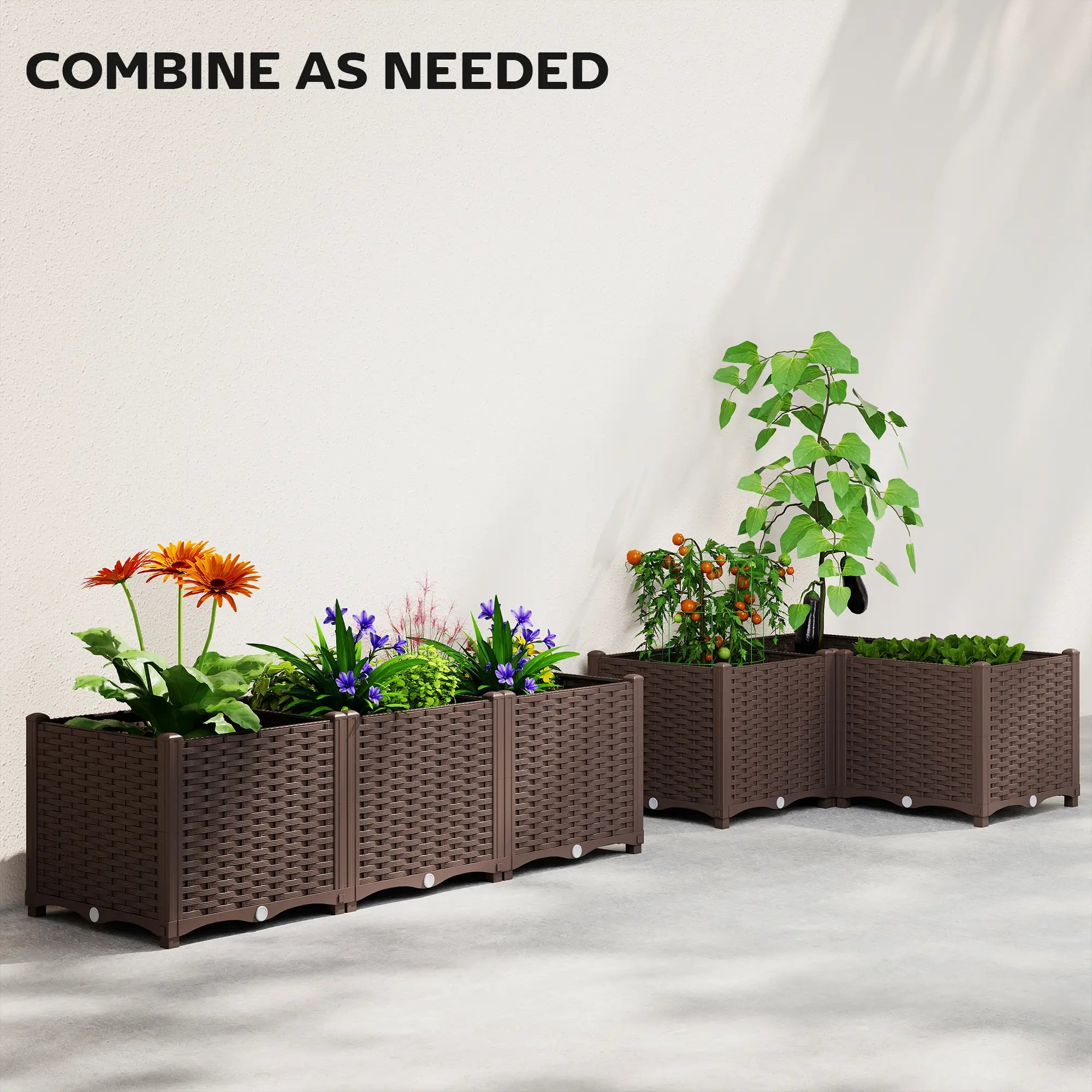 Plastic Raised Garden Bed With Legs, Self Watering Elevated Planter Boxes Raised Garden Beds at Gallery Canada