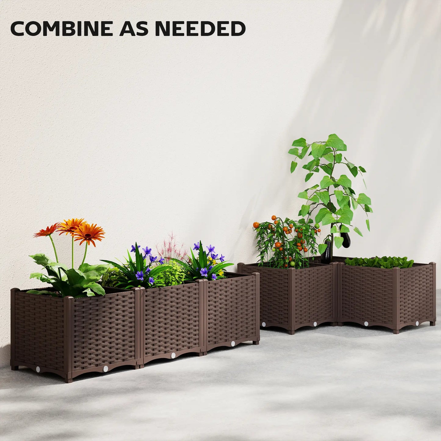 Plastic Raised Garden Bed With Legs, Self Watering Elevated Planter Boxes Raised Garden Beds at Gallery Canada