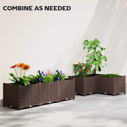 Plastic Raised Garden Bed With Legs, Self Watering Elevated Planter Boxes Raised Garden Beds at Gallery Canada