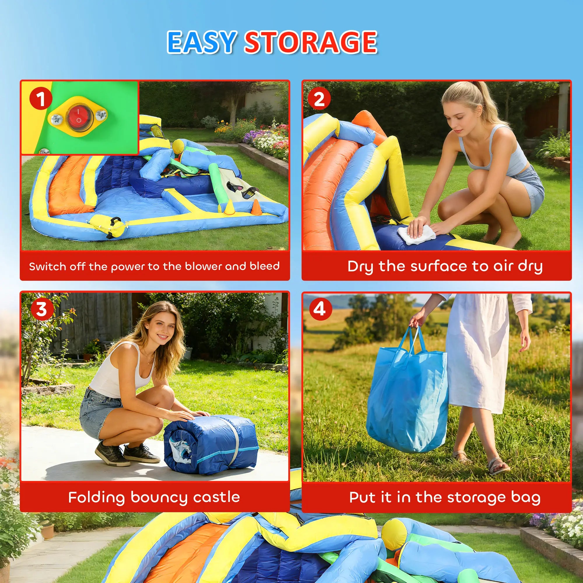 Inflatable Bounce House With Slide, Pool, Ball Pit, 12' x 12' Inflatables at Gallery Canada