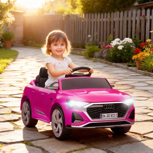 12V Kids Electric Car, Audi Q8 etron Sportback, Remote Control, Pink