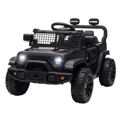Voiture électrique pour enfants 12V, télécommande, double moteur, noire, noire