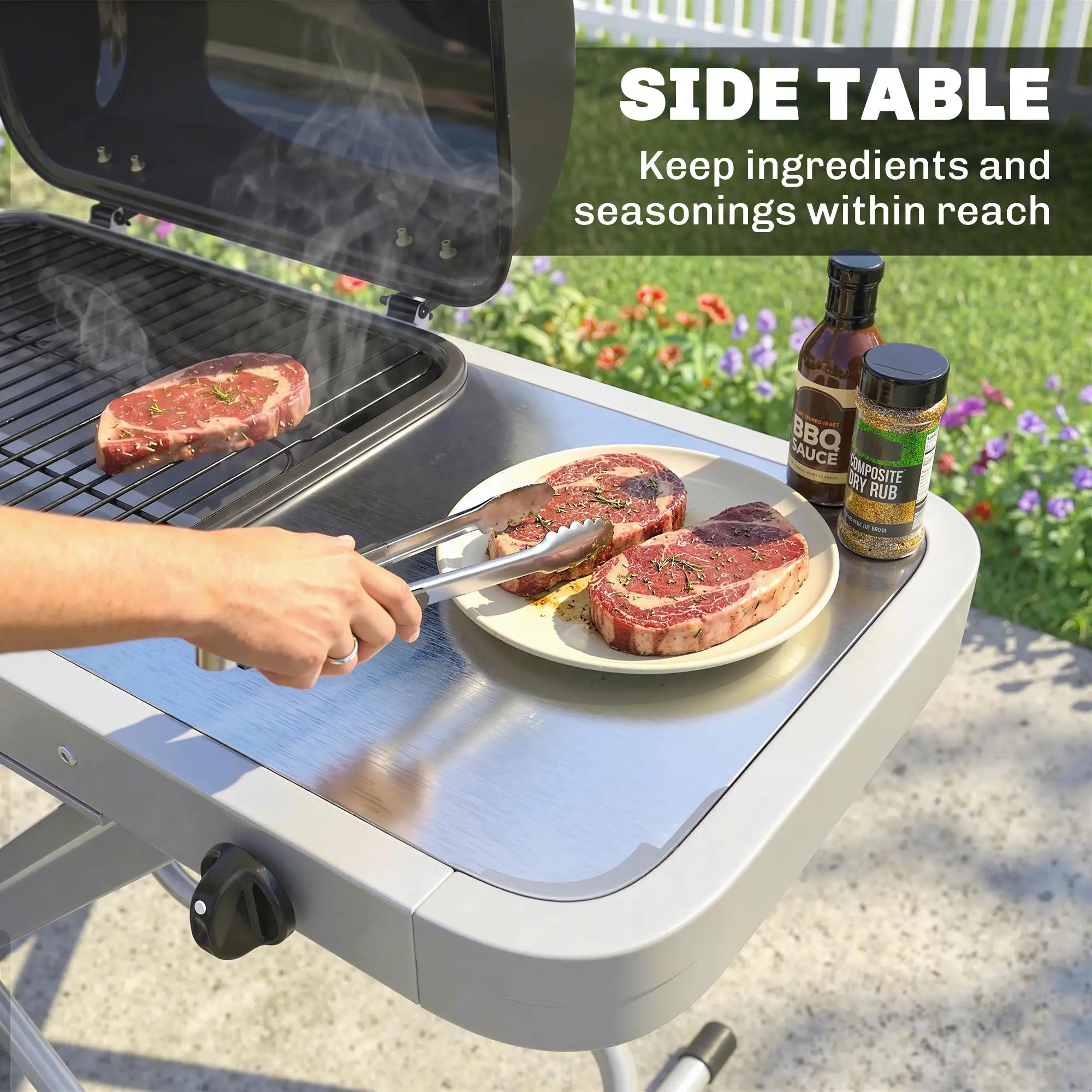 Portable Propane BBQ Grill, Foldable Cart, 9500 BTU, Black Propane Gas Grills at Gallery Canada