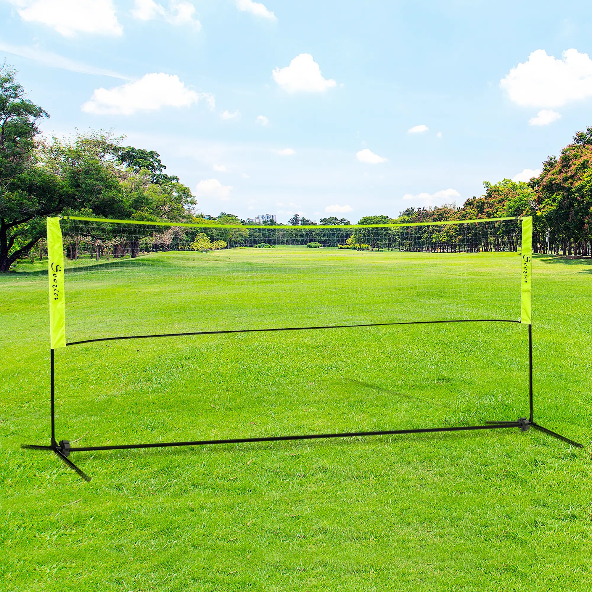 14ft Badminton Net, Height Adjustable, Carry Bag, Yellow Badminton at Gallery Canada