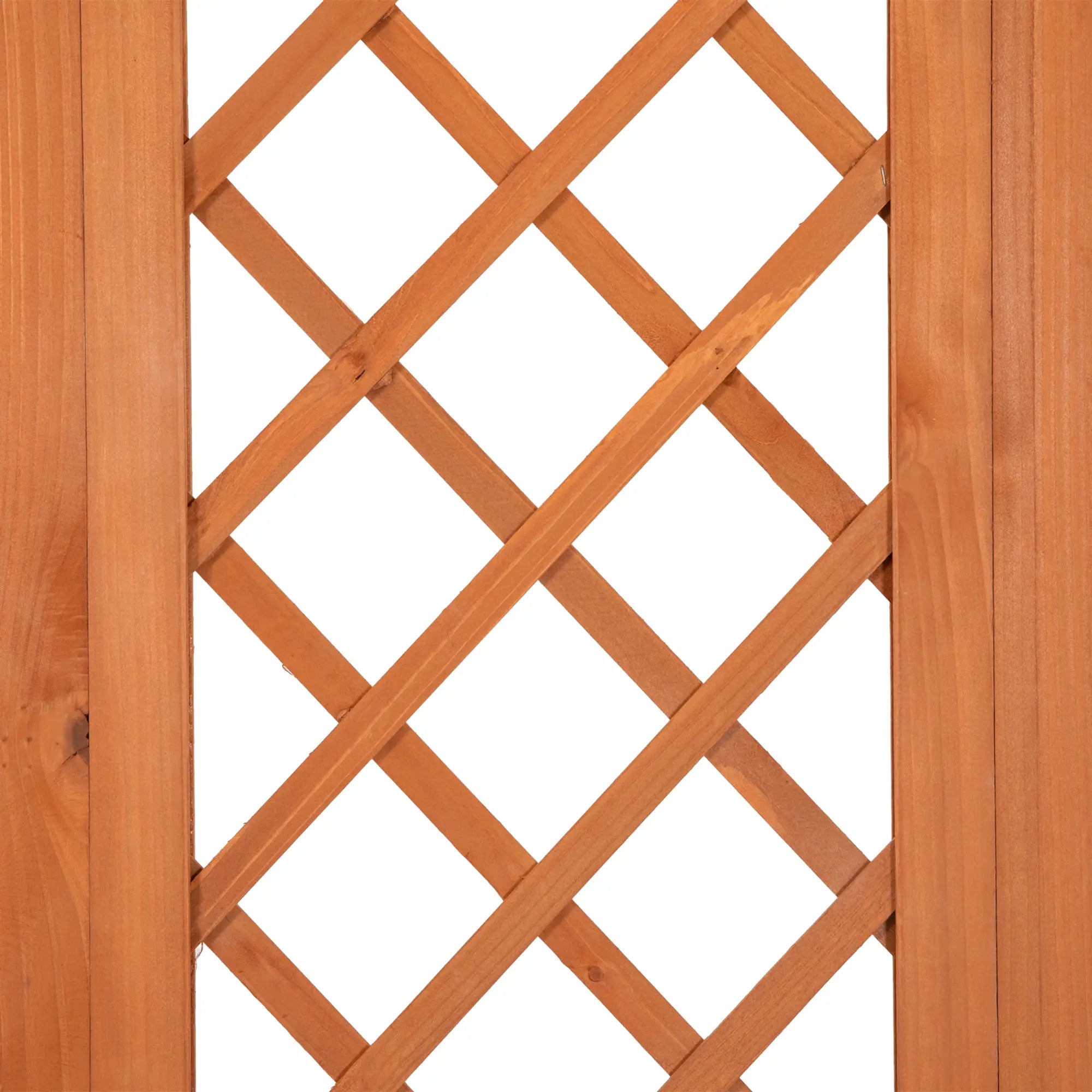 Wood Outdoor Bench with Trellis, 2 Planter Boxes, Privacy Panel, Brown Patio Chairs at Gallery Canada