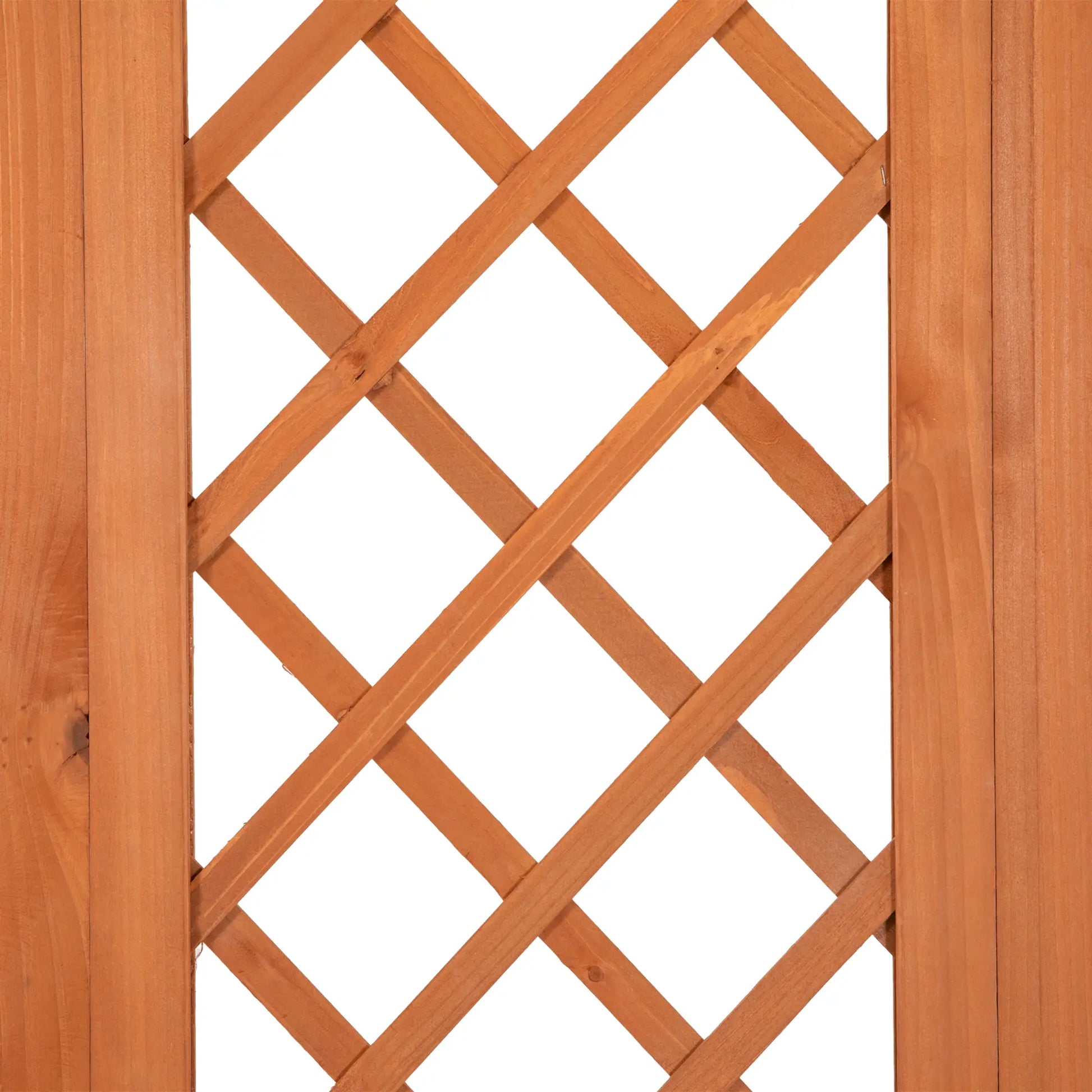 Wood Outdoor Bench with Trellis, 2 Planter Boxes, Privacy Panel, Brown Patio Chairs at Gallery Canada