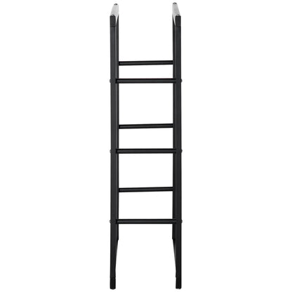 Outdoor Firewood Rack, Log Holder with Handles, 220 lbs. Capacity, 23.6" x 9.8" x 39.4", Black Firewood Racks at Gallery Canada