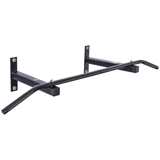 Wall Mount Chin Up Bar Upper Body Pull Up Training Workout Home Gym Exerciser Black - Gallery Canada