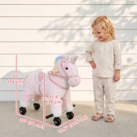 Licorne à Monter Jouet pour Filles 2-5 Ans, Licorne à Monter, Rose