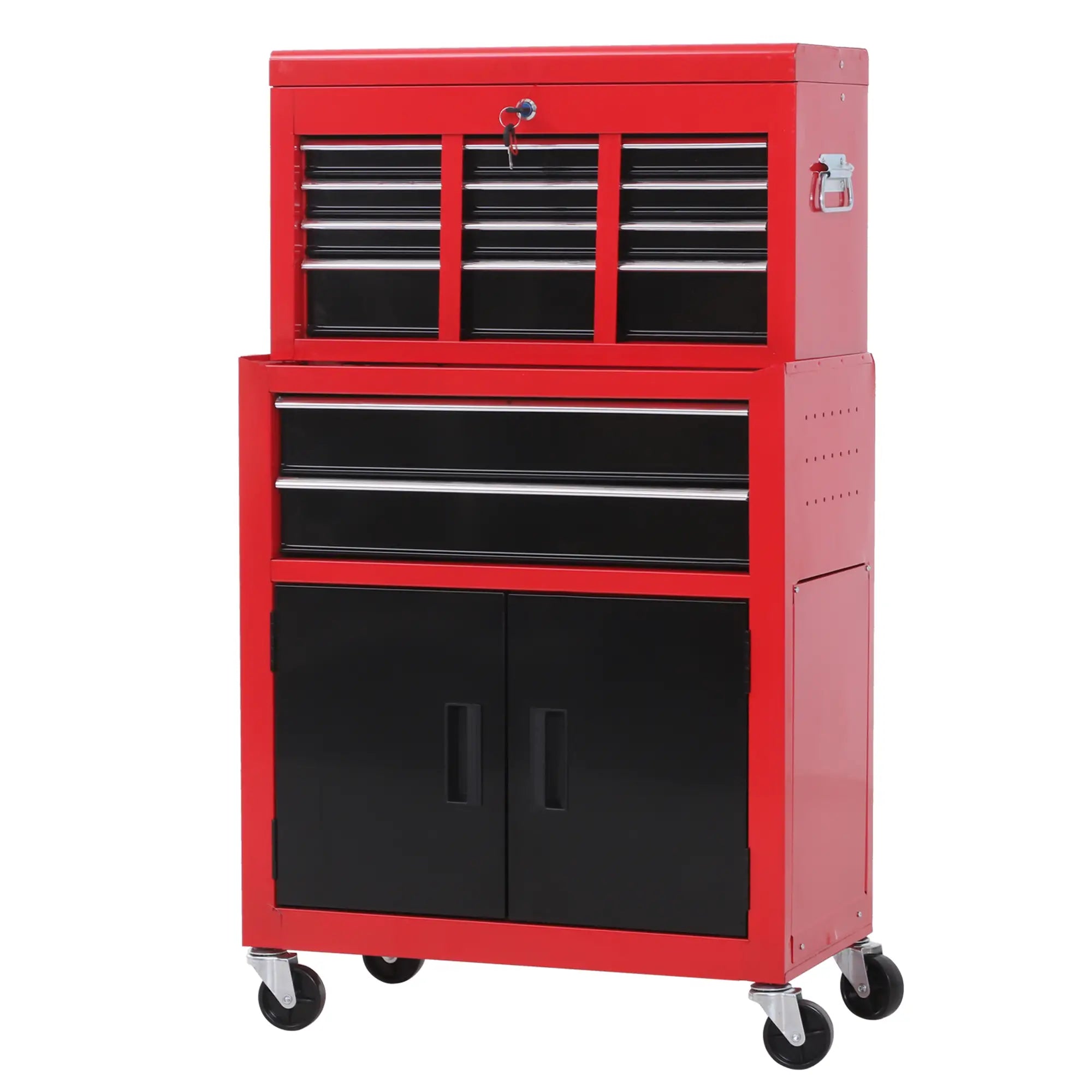 Rolling Tool Chest, 6-Drawer Storage Cabinet, Detachable Organizer, Lockable Toolbox Tool Organizers at Gallery Canada