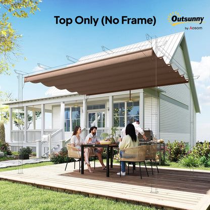 Retractable Pergola Canopy, 10' x 10', Coffee Gazebo Canopy Replacement at Gallery Canada