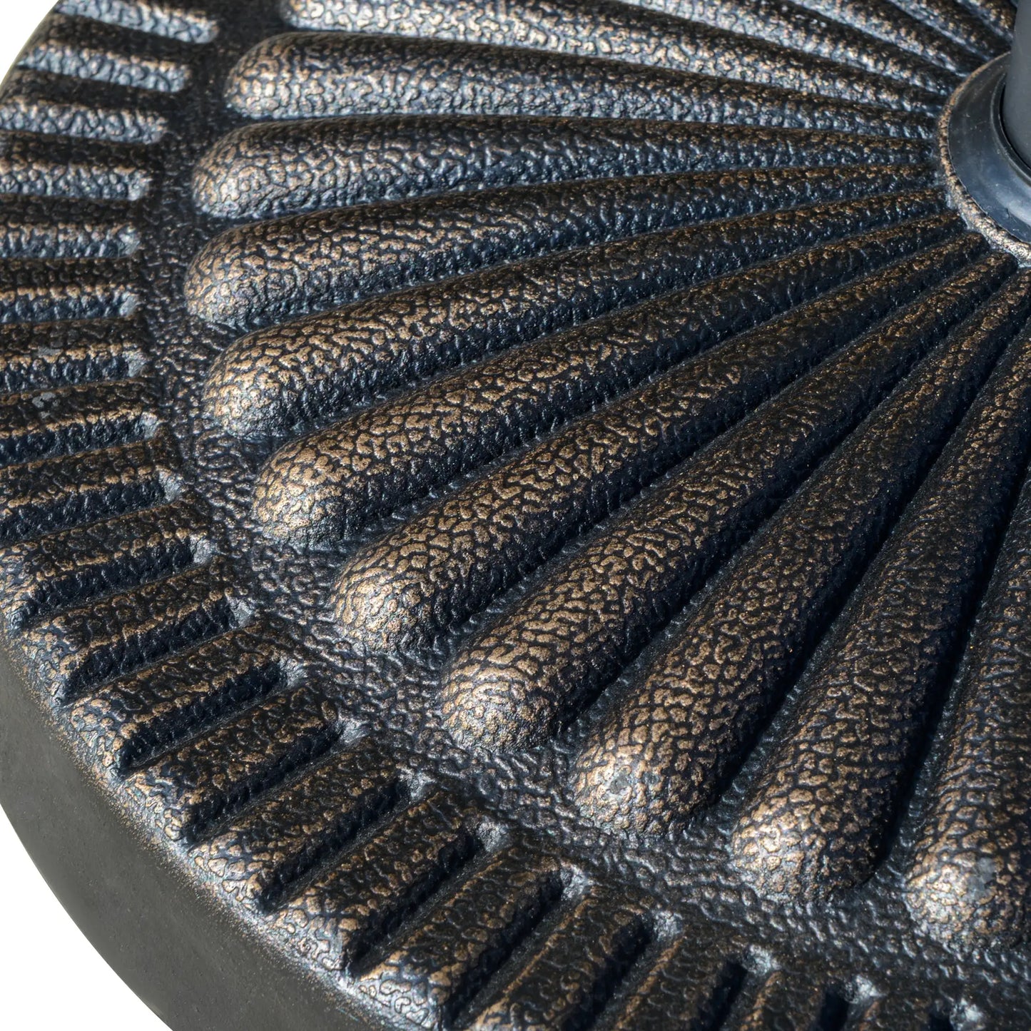 Round Umbrella Base, 31.5 Lbs Resin Stand, Φ19.1, Bronze Umbrella Bases at Gallery Canada