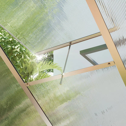 6' x 10' x 6.6' Polycarbonate Greenhouse, Walk-In Garden Kit, Galvanized Frame, Sliver Walk In Greenhouses at Gallery Canada