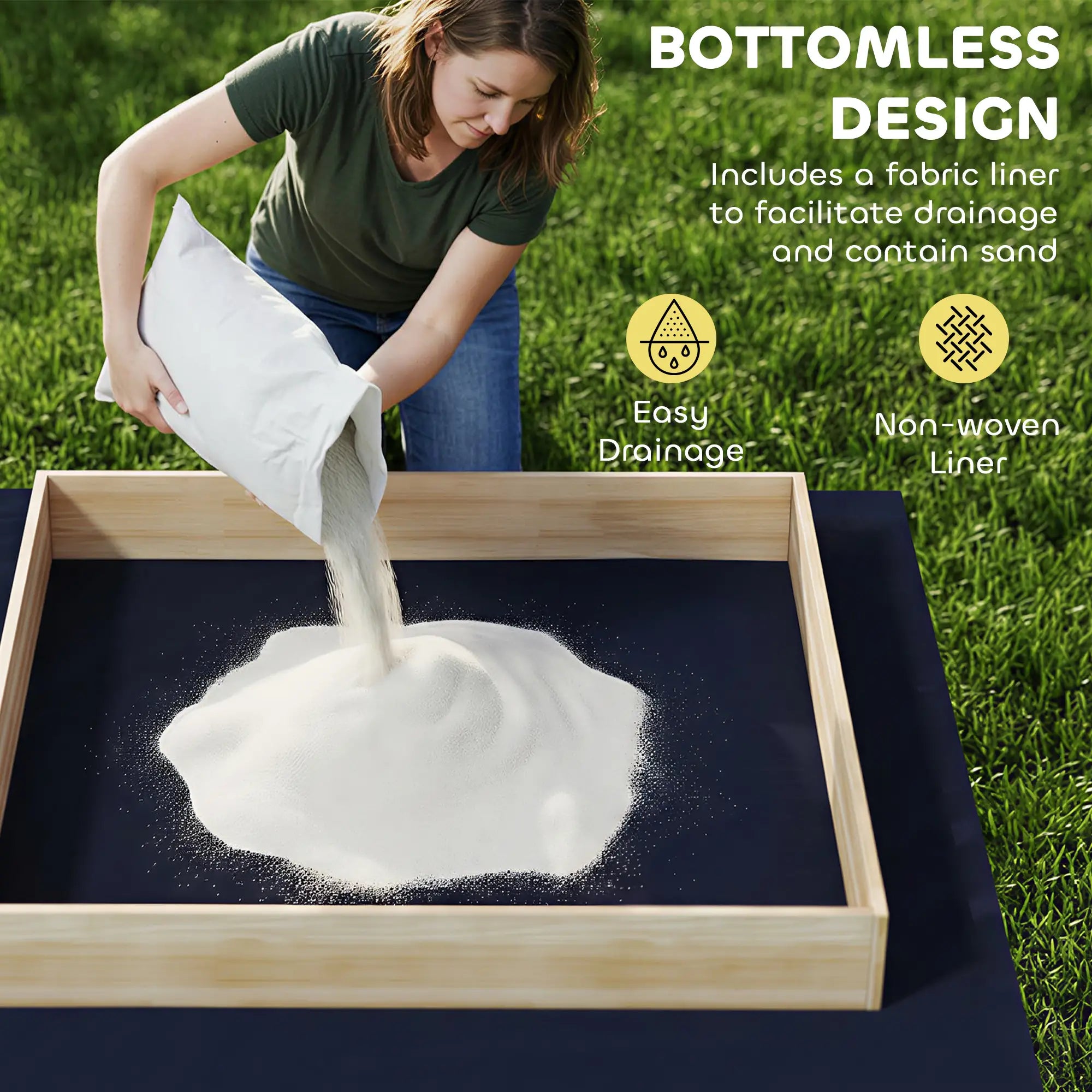 Wooden Sandbox With Digger, 72