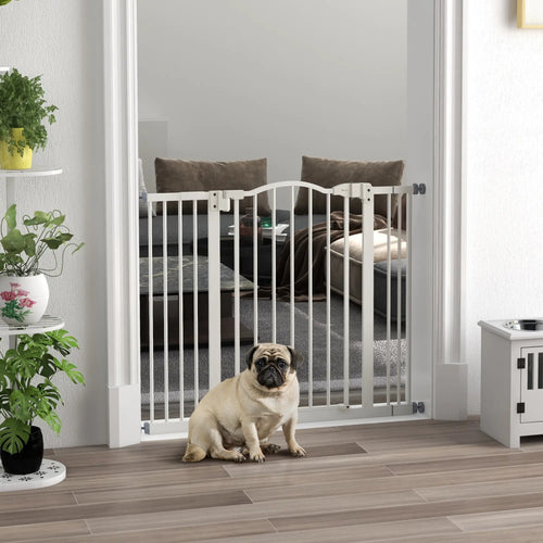 Extra Tall Dog Gate with Door, Pressure Fit, Auto Close, 29
