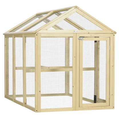 Expandable Outdoor Chicken Coop, 2 Doors, 3 Perches, 1–3 Chickens Chicken Coops Natural at Gallery Canada