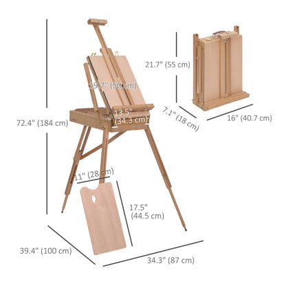 Folding Wood French Artists Easel, Portable Painters Tripod, Sketch Craft Dress Form & Mannequins at Gallery Canada