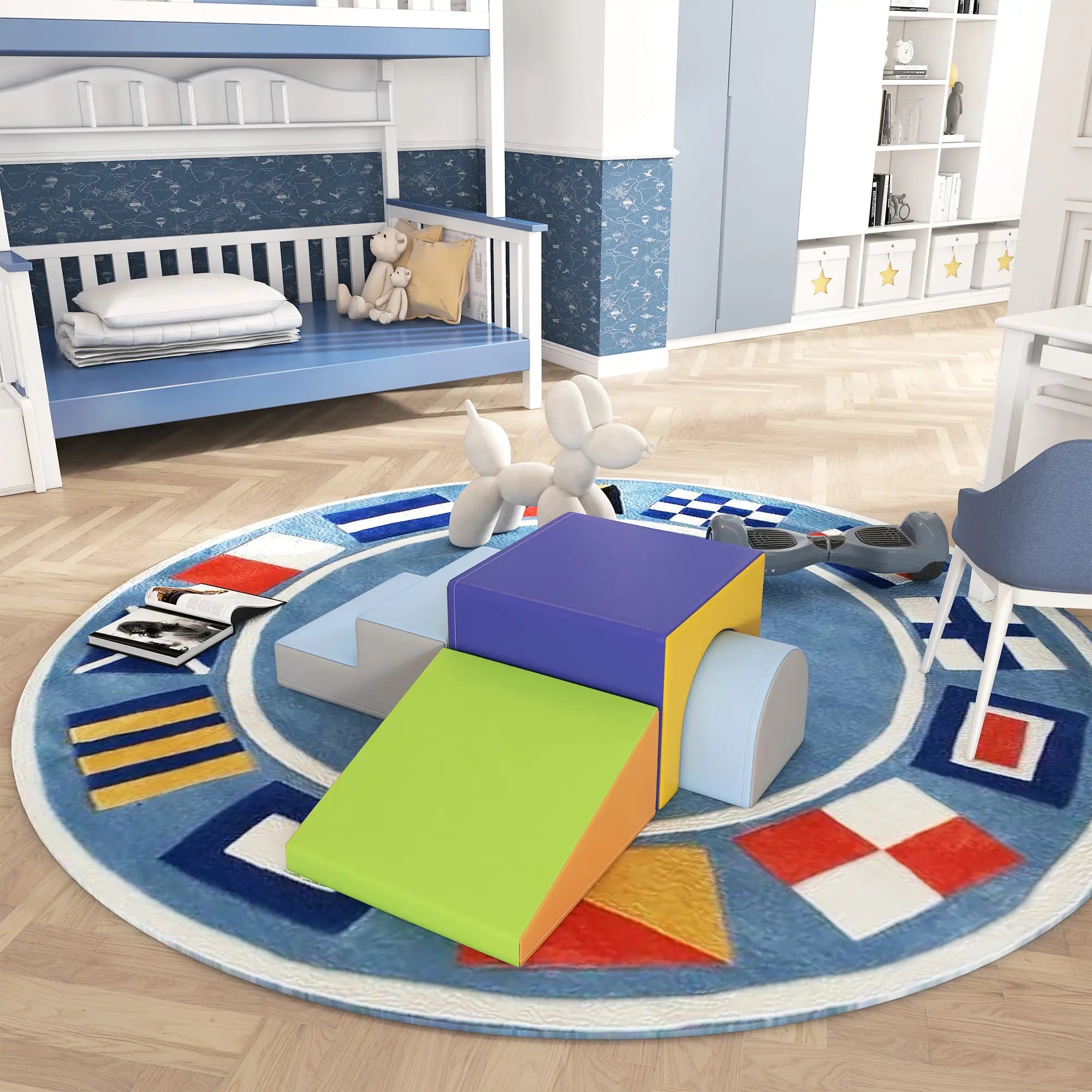 4 Piece Foam Play Set, Toddlers and Children, Dark Baby Gym & Playmats at Gallery Canada