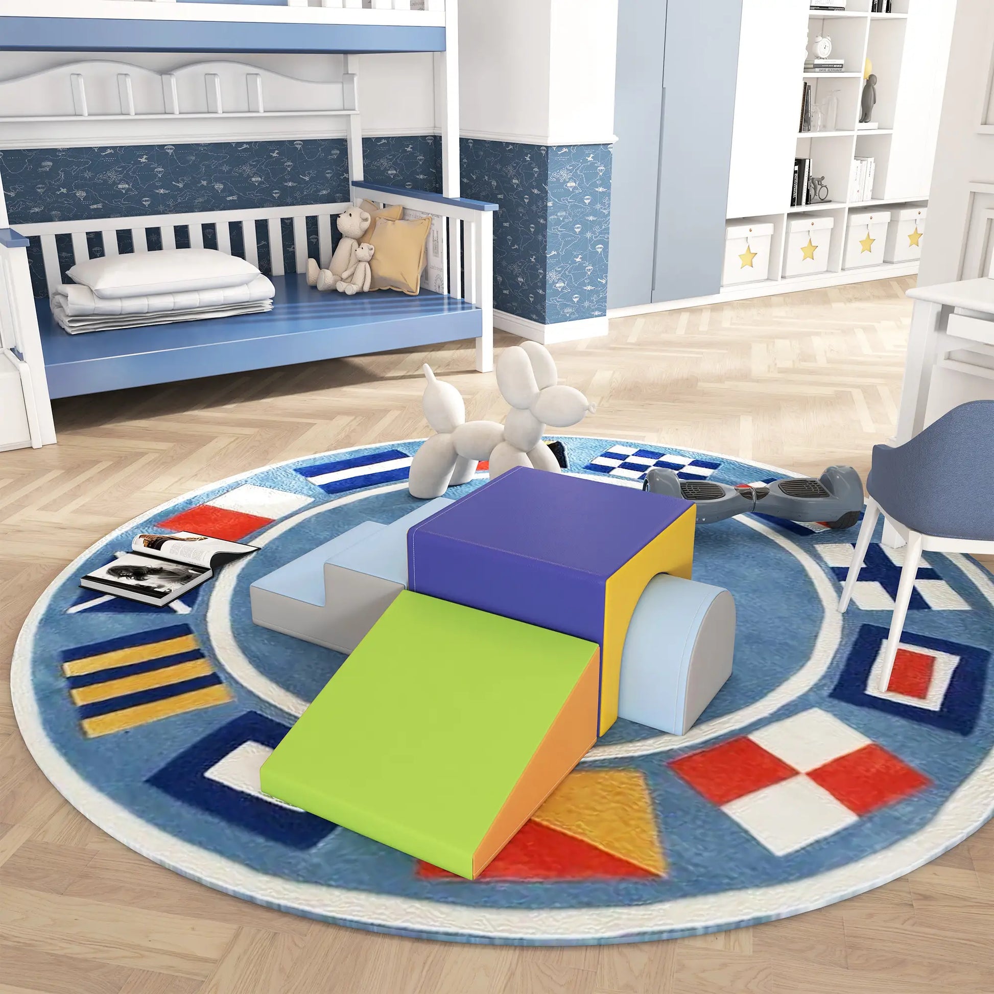 4 Piece Foam Play Set, Toddlers and Children, Dark Baby Gym & Playmats at Gallery Canada