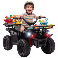 Quad électrique pour enfants ATV 12V, Noir