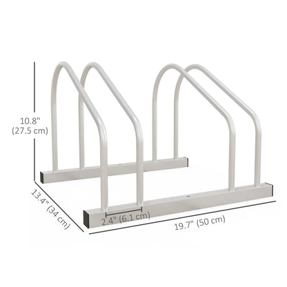 Porte-vélos ajustable pour 2 vélos, support en acier, organisateur de garage, argent
