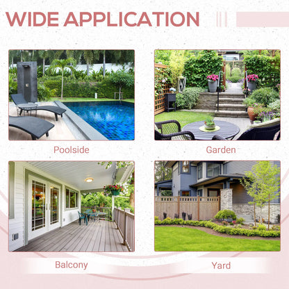 Rattan Coffee Table, Folding Outdoor Side Table, 15.75"x15.75"x15.75", Grey Coffee Tables at Gallery Canada