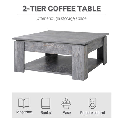 Modern Coffee Table with Storage, Square, Living Room, Grey Coffee Tables at Gallery Canada
