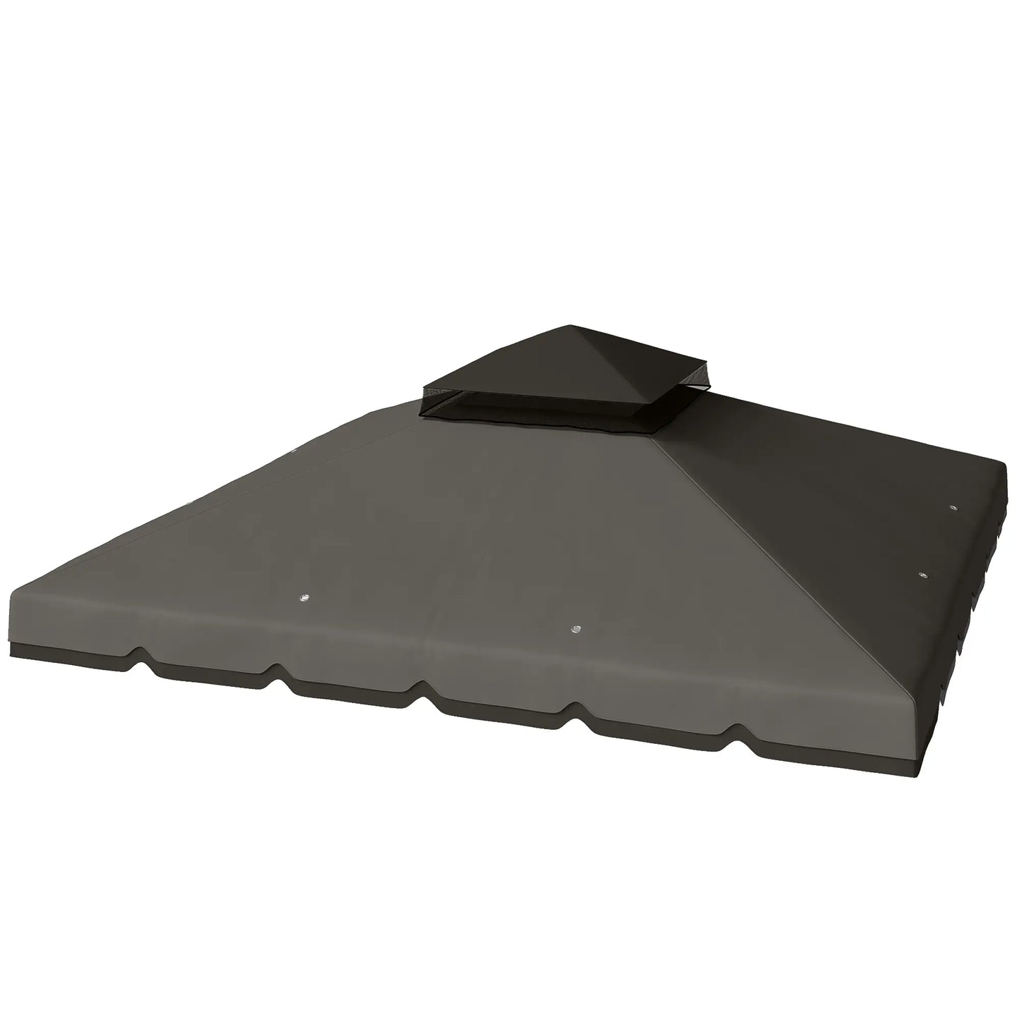 10' x 10' Gazebo Canopy Replacement, Light Grey/Dark Grey Gazebo Canopy Replacement at Gallery Canada