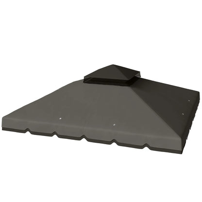 10' x 10' Gazebo Canopy Replacement, Light Grey/Dark Grey Gazebo Canopy Replacement at Gallery Canada