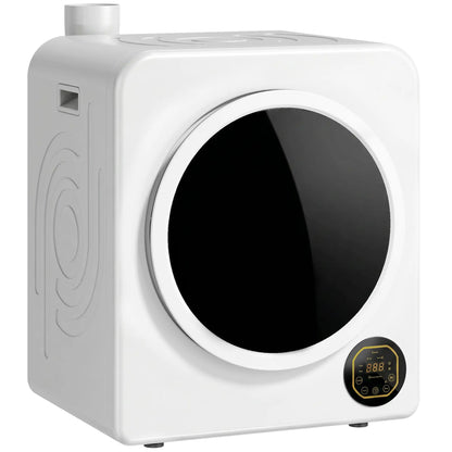 Clothes Dryer with 6 Drying Modes, Laundry Dryer with Stainless Steel Tub 18 lbs, White