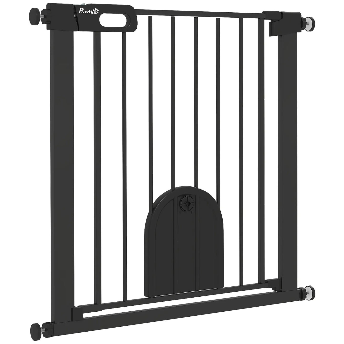 30"-32" Extra Wide Pet Gate, Small Door, 30"H, Black Houses, Kennels & Pens Black at Gallery Canada