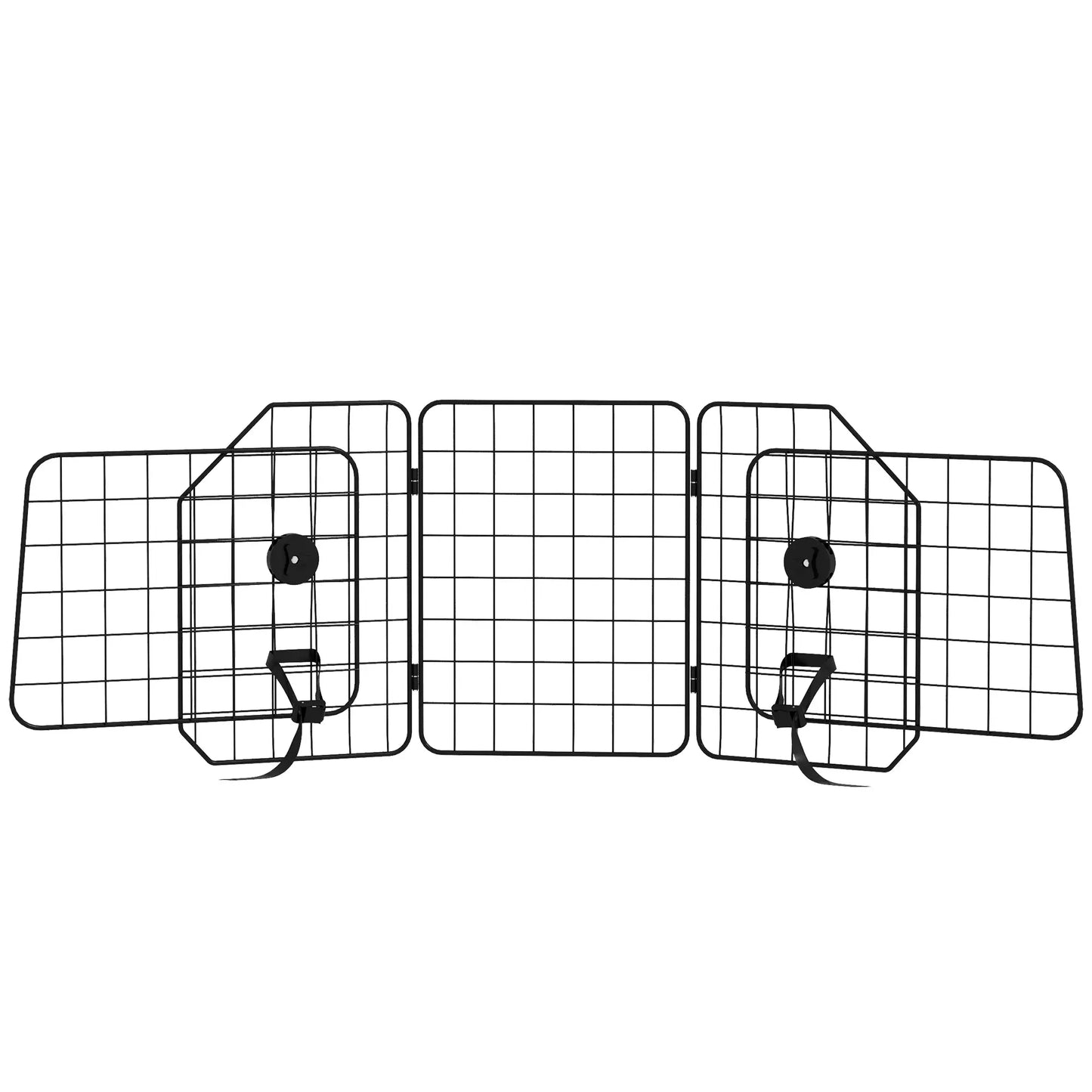 Dog Car Barrier, Adjustable SUV Trunk Divider, Heavy-Duty Steel Wire Mesh, Black Dog PlayPens Black at Gallery Canada