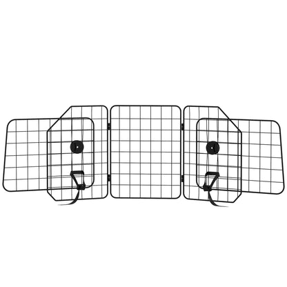 Dog Car Barrier, Adjustable SUV Trunk Divider, Heavy-Duty Steel Wire Mesh, Black Dog PlayPens Black at Gallery Canada