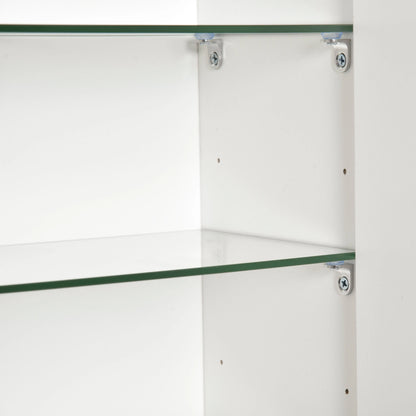 Wall Mount Medicine Cabinet, 5-Tier Lockable, Adjustable Shelves, White Mirror Medicine Cabinets at Gallery Canada