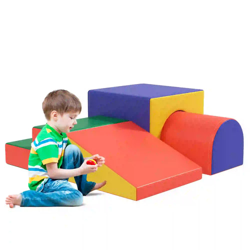 4 Piece Foam Play Set, Toddlers and Kids, Classic Color