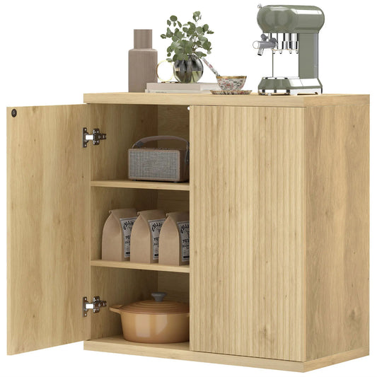 30.7" Oak Sideboard Buffet Cabinet, Modern Kitchen Storage Bar Cabinets Oak at Gallery Canada