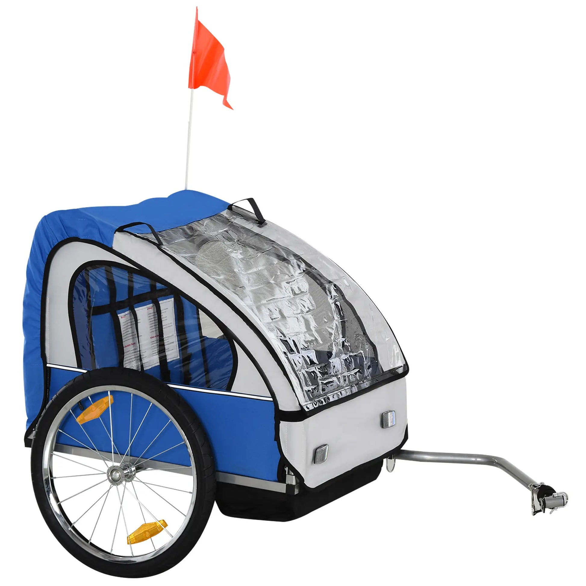 Double Bike Trailer, Kids Toddler, 80lbs Load, Steel Frame, Blue Kids Bike Trailers at Gallery Canada