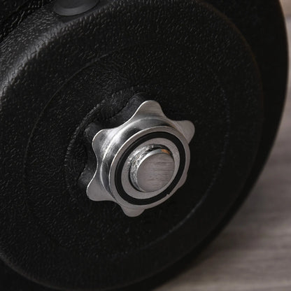 Adjustable 2 x 55lbs Dumbbell Set, Weight Training, Home Gym, Black Dumbbells & Barbells at Gallery Canada