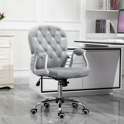 Ergonomic Office Chair, Adjustable Height, Padded Seat, Grey Task Chairs at Gallery Canada