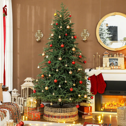 23 Inch Rustic Christmas Tree Skirt, Water Hyacinth Collar, Natural Christmas Trees at Gallery Canada