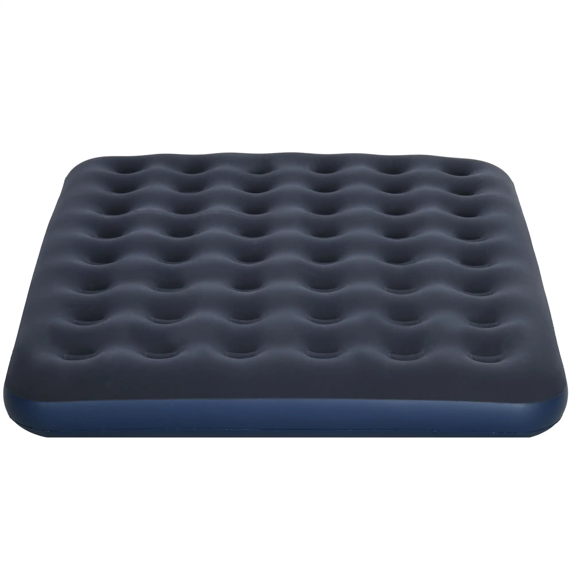 Queen Air Mattress, Inflatable Bed with Flocked Surface, Dark Blue Camping Cots at Gallery Canada