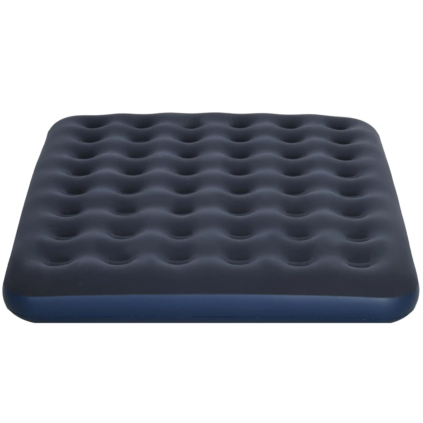 Queen Air Mattress, Inflatable Bed with Flocked Surface, Dark Blue Camping Cots at Gallery Canada