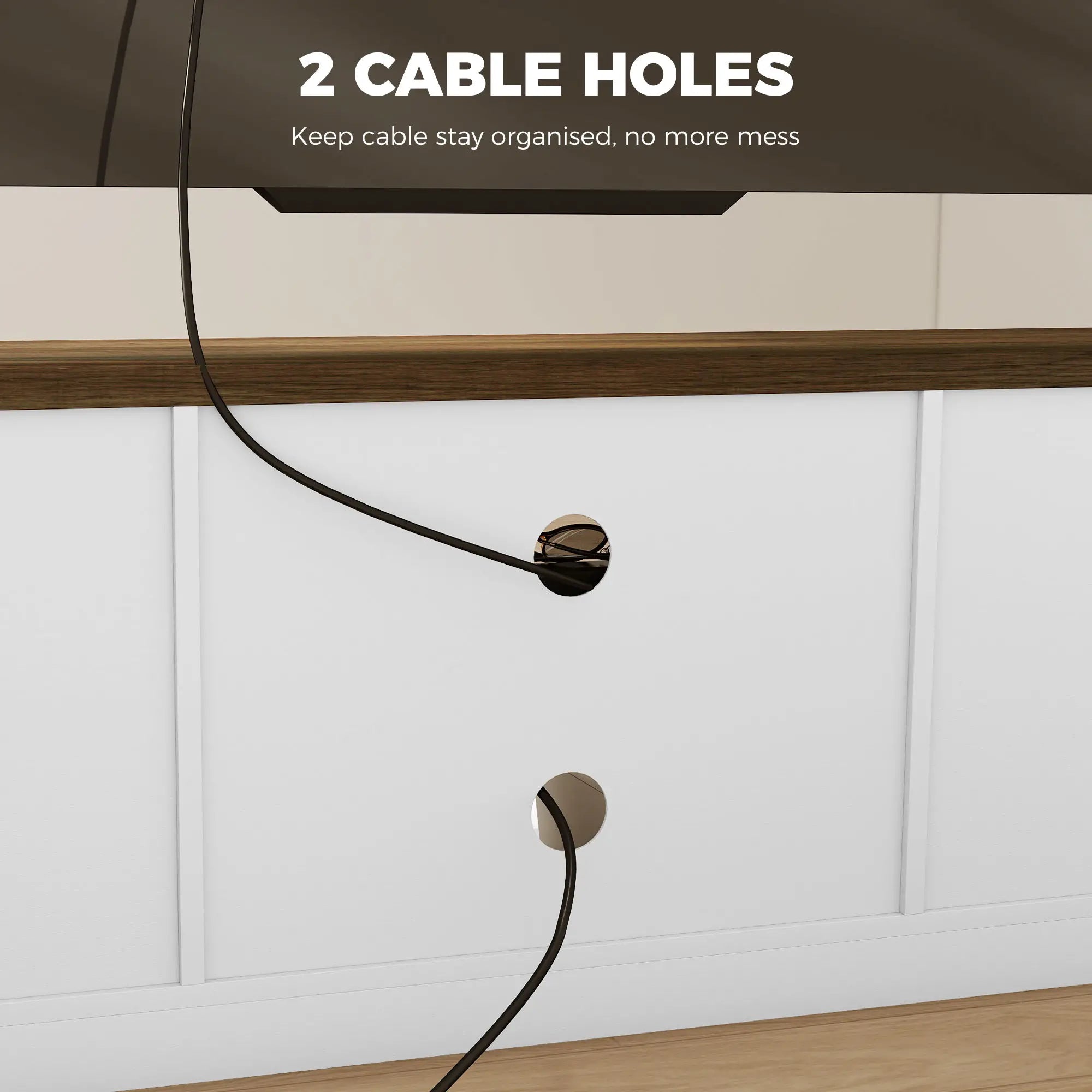 TV Stand For 65 Inch TVs, Entertainment Center With Shelves, White TV Stands at Gallery Canada