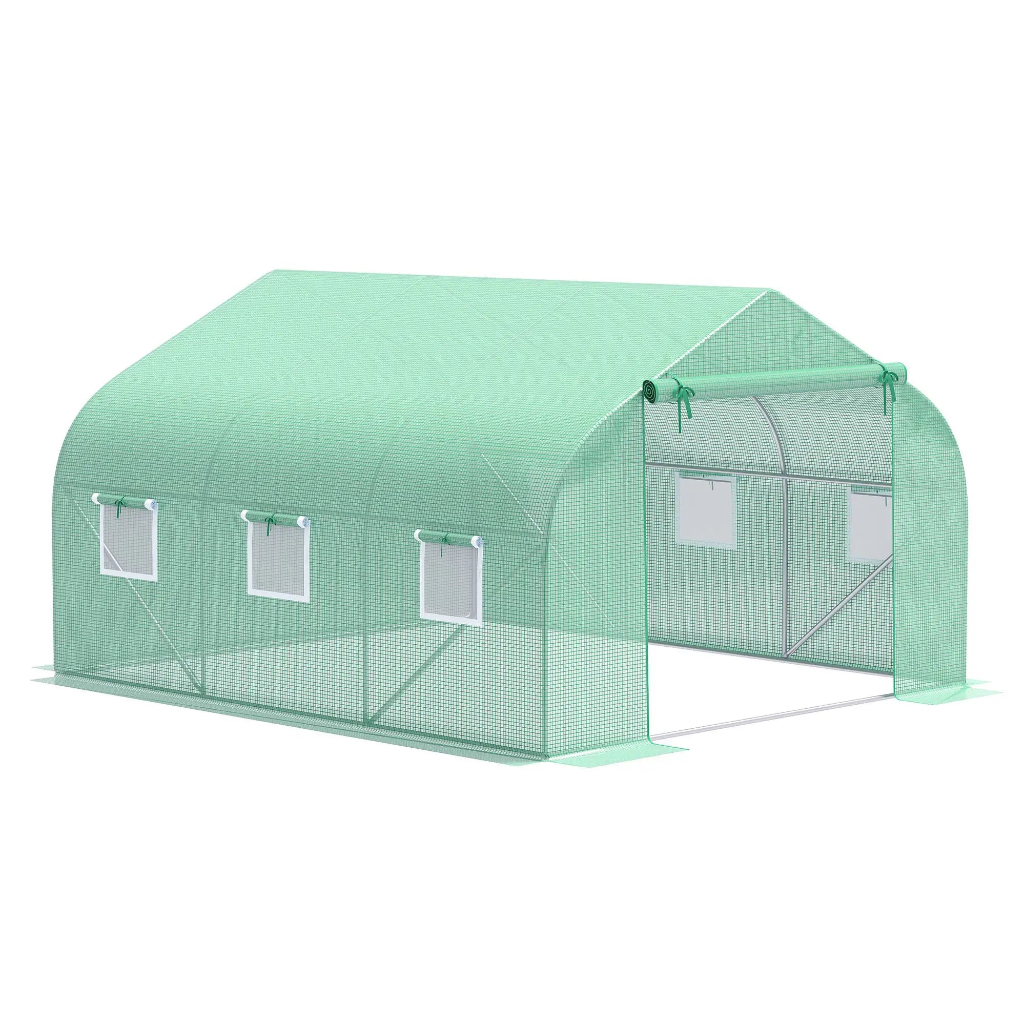 Walk-In Greenhouse, Portable Garden Plant Greenhouse, Premium Steel Frame Walk In Greenhouses Deep Green at Gallery Canada