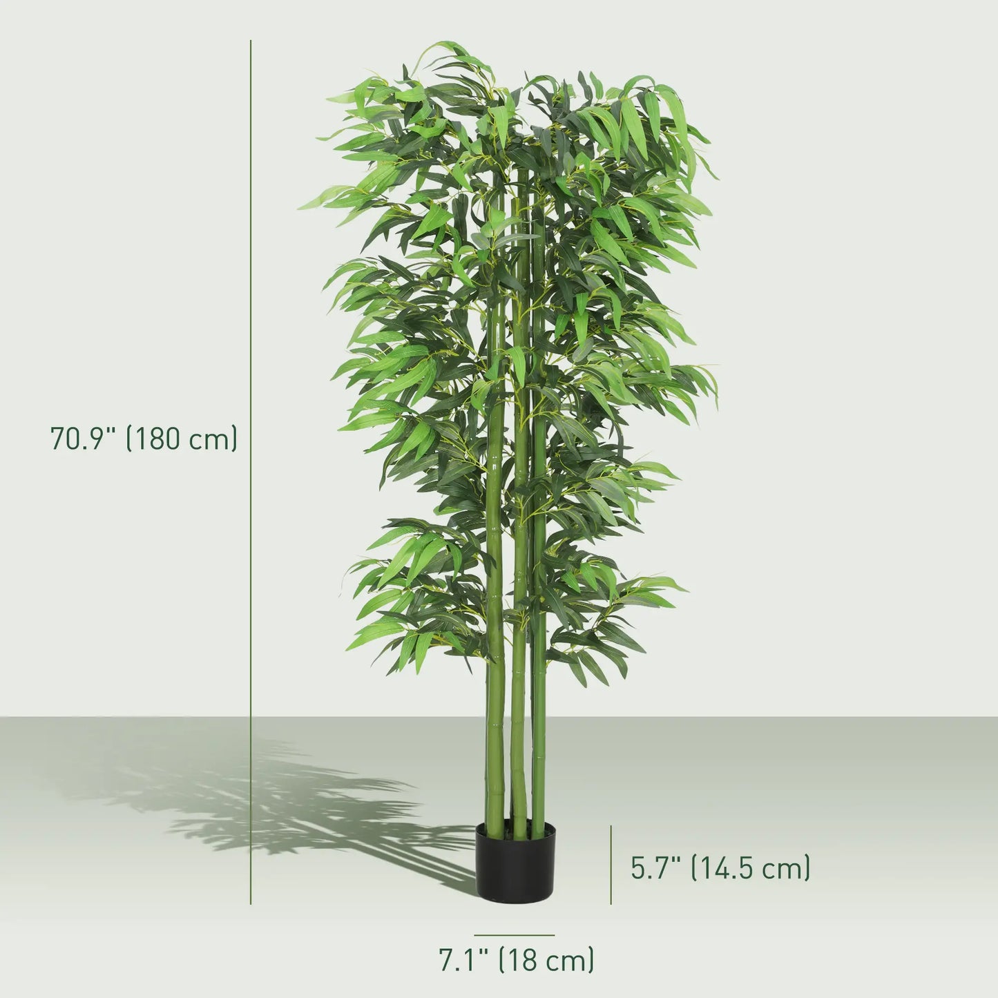 6FT Artificial Bamboo Trees Set of 2, Fake Plants with Nursery Pot Artificial Trees at Gallery Canada