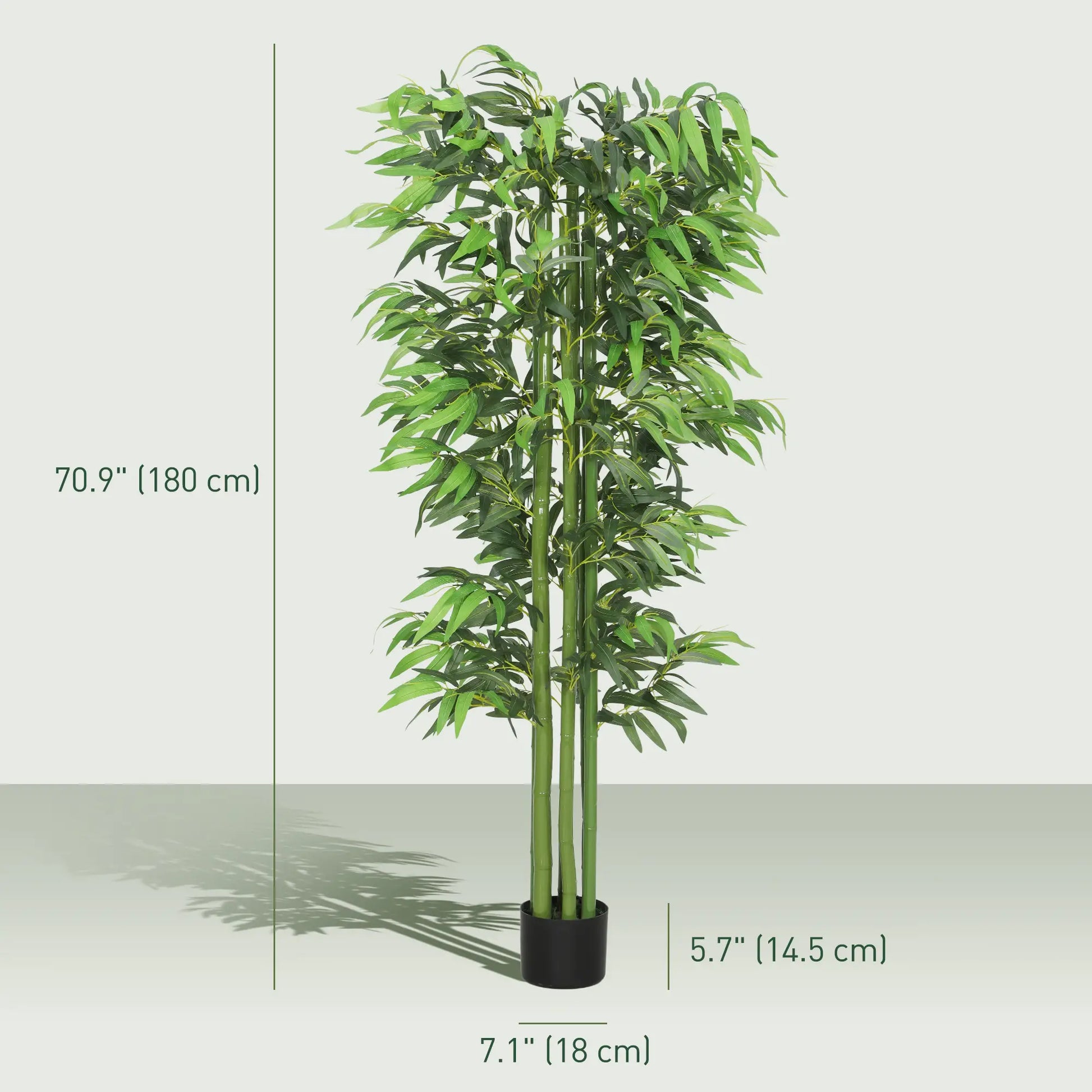 6FT Artificial Bamboo Trees Set of 2, Fake Plants with Nursery Pot Artificial Trees at Gallery Canada