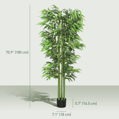 6FT Artificial Bamboo Trees Set of 2, Fake Plants with Nursery Pot Artificial Trees at Gallery Canada