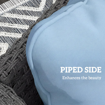 Patio Chair Cushions Set, Replacement Set of 2, Light Blue Patio Chair Cushions at Gallery Canada