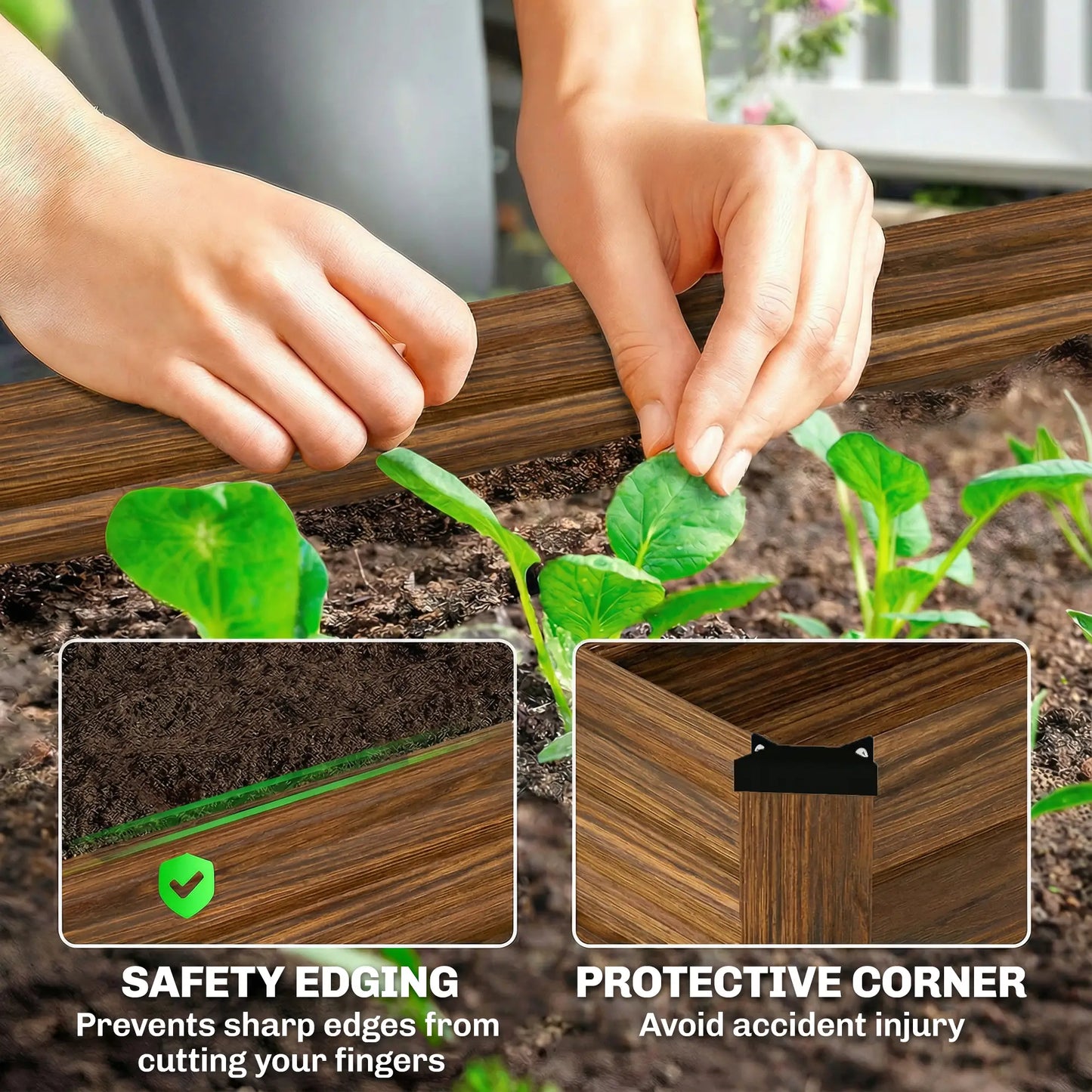 Galvanized Raised Garden Beds, Outdoor Planter Box, Dark Brown Galvanized Planter Boxes at Gallery Canada