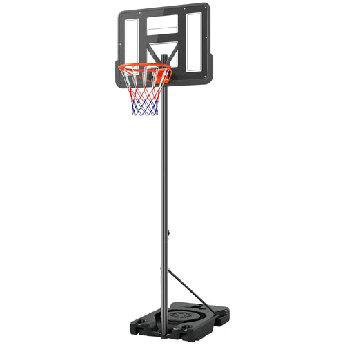 Portable Basketball Hoop, 4.6-10ft with Wheels, 43
